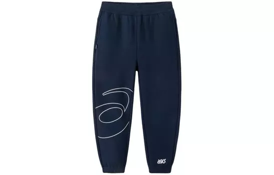 Детские трикотажные спортивные штаны Asics, темно-синий