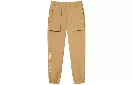 Детские трикотажные спортивные штаны FILA, цвет Algae brown - FLK