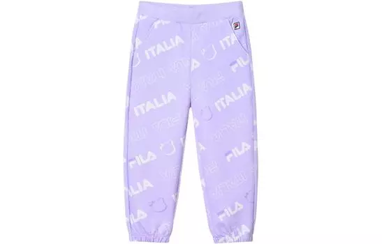 Детские трикотажные спортивные штаны FILA, цвет Allover Print