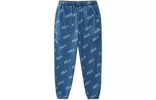 Детские трикотажные спортивные штаны FILA, цвет Allover Print