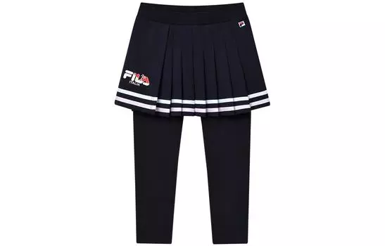 Детские трикотажные спортивные штаны FILA, цвет Black
