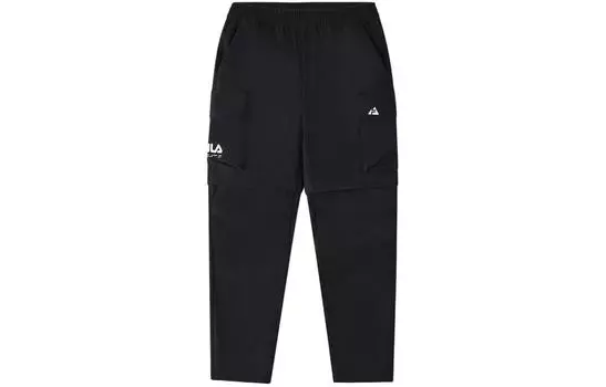 Детские трикотажные спортивные штаны FILA, цвет Black