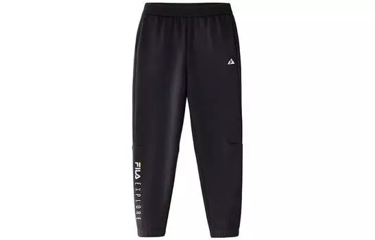 Детские трикотажные спортивные штаны FILA, цвет Black