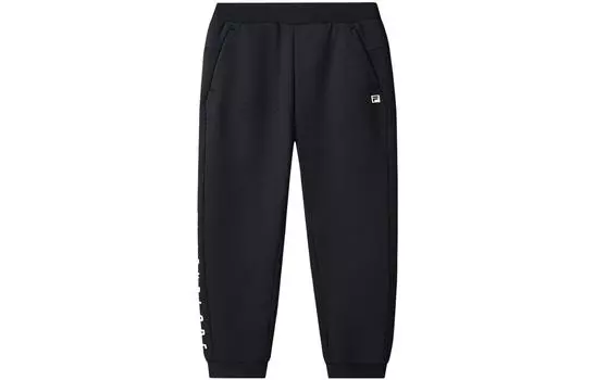 Детские трикотажные спортивные штаны FILA, цвет Black