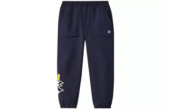 Детские трикотажные спортивные штаны FILA, цвет Blue