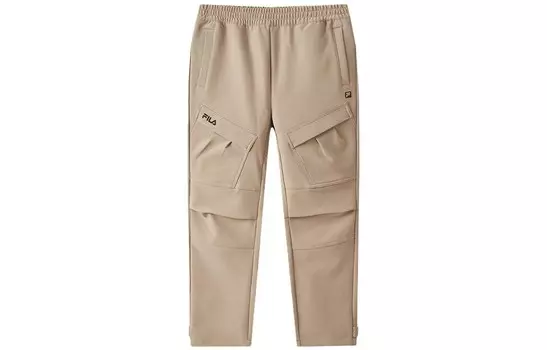 Детские трикотажные спортивные штаны FILA, цвет Cashew deep khaki-DK