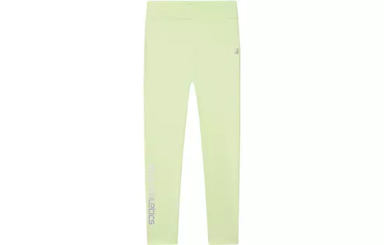 Детские трикотажные спортивные штаны FILA, цвет Crystal green