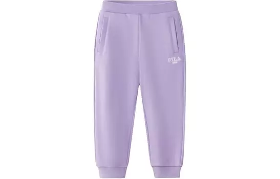 Детские трикотажные спортивные штаны FILA, цвет Heart edge purple