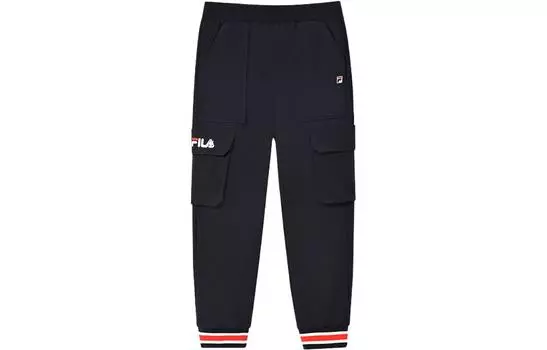 Детские трикотажные спортивные штаны FILA, цвет Legendary Blue - FNV