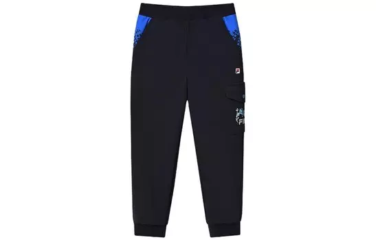 Детские трикотажные спортивные штаны FILA, цвет Legendary Blue - FNV