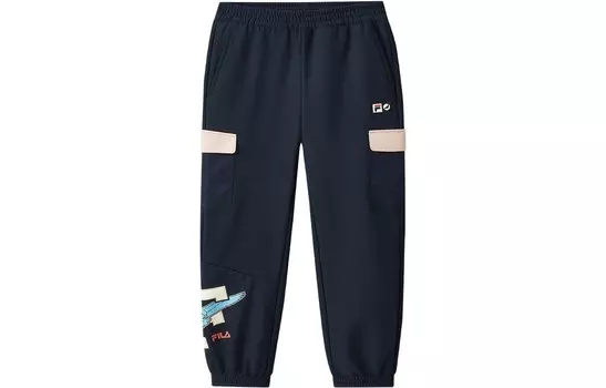 Детские трикотажные спортивные штаны FILA, цвет Navy