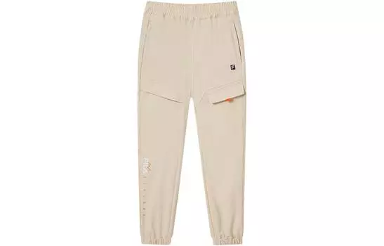 Детские трикотажные спортивные штаны FILA, цвет Oatmeal-FBG