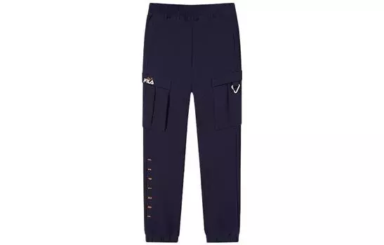 Детские трикотажные спортивные штаны FILA, цвет RD Royal Blue-FNV