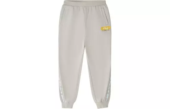 Детские трикотажные спортивные штаны FILA, цвет Snow silver gray