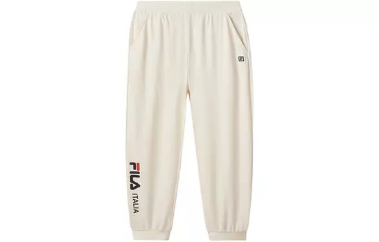 Детские трикотажные спортивные штаны Fila Kids, белый
