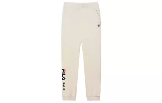 Детские трикотажные спортивные штаны Fila Kids, белый