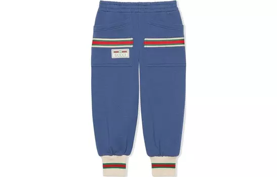 Детские трикотажные спортивные штаны GUCCI, цвет Blue