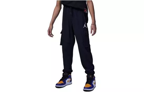 Детские трикотажные спортивные штаны Jordan, цвет Black