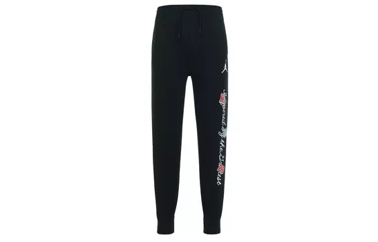 Детские трикотажные спортивные штаны Jordan, цвет Black