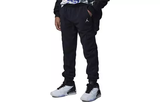 Детские трикотажные спортивные штаны Jordan, цвет Black