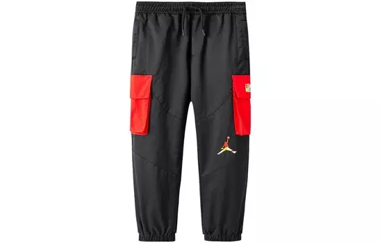 Детские трикотажные спортивные штаны Jordan, цвет Black