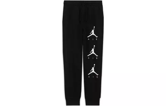 Детские трикотажные спортивные штаны Jordan, цвет черный