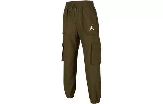 Детские трикотажные спортивные штаны Jordan, оливково-зеленый