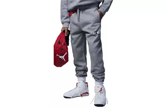 Детские трикотажные спортивные штаны Jordan, Серый
