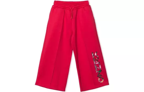 Детские трикотажные спортивные штаны Kenzo, красный
