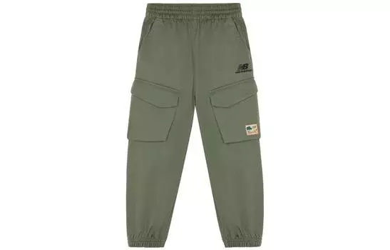 Детские трикотажные спортивные штаны New Balance, цвет Army Green