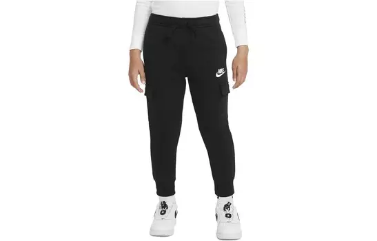 Детские трикотажные спортивные штаны Nike, черный