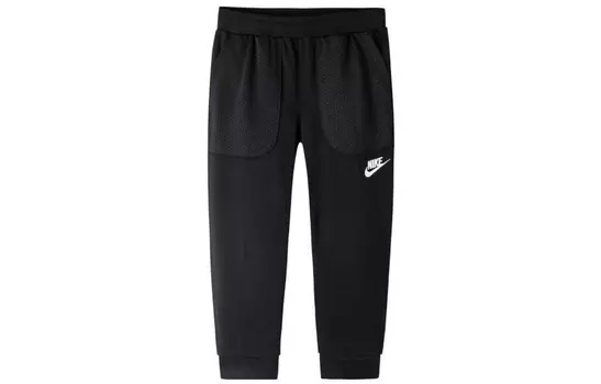 Детские трикотажные спортивные штаны Nike, черный