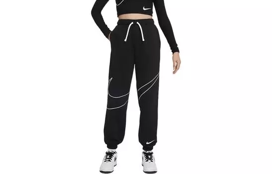 Детские трикотажные спортивные штаны Nike, цвет Black