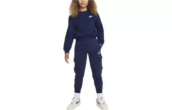 Детские трикотажные спортивные штаны Nike, цвет Blue