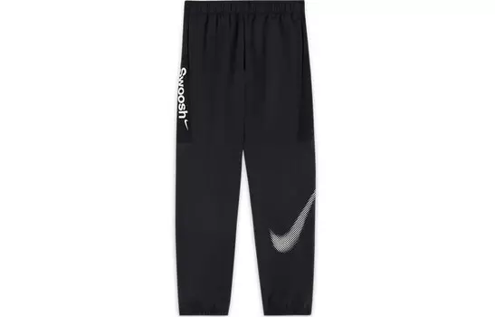 Детские трикотажные спортивные штаны Nike, цвет черный