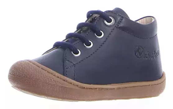 Детские туфли Naturino "Cocoon", туфли на шнуровке с кожаным салоном, цвет морской волны