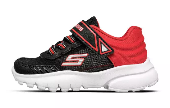 Детские удобные кроссовки Flex 2.0 PS Low-top черного/красного цвета Skechers, черный/красный