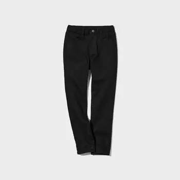 Детские ультраэластичные мягкие джинсы UNIQLO, черный