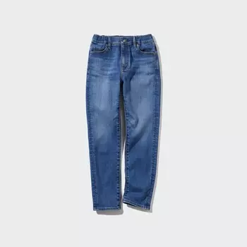 Детские ультраэластичные мягкие джинсы Uniqlo, синий