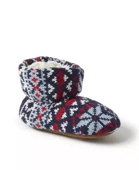 Детские утепленные пинетки Fairisle Baby Bear Dearfoams, мультиколор
