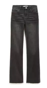 Детские узкие джинсы Boot Cut с высокой посадкой черного цвета tractr