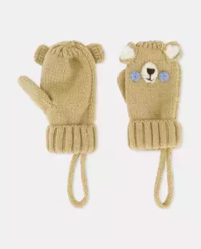 Детские варежки для мальчика Kids El Corte Ingls, цвет Camel