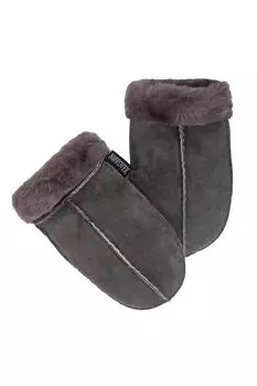 Детские варежки из овчины Nordvek, серый