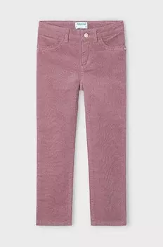 Детские вельветовые брюки Mayoral, розовый