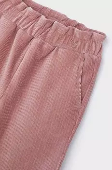 Детские вельветовые брюки Mayoral, розовый