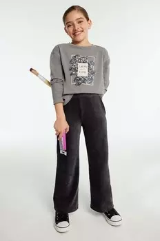 Детские вельветовые брюки Mayoral, серый