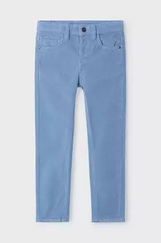 Детские вельветовые брюки Mayoral sztruks приталенного кроя, синий