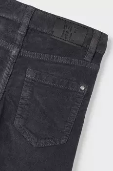 Детские вельветовые брюки, приталенный крой. Mayoral, серый