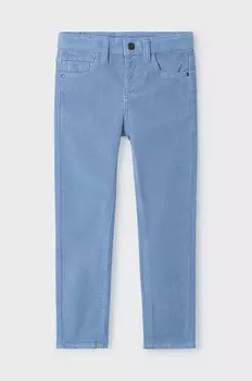 Детские вельветовые брюки, приталенный крой. Mayoral, синий