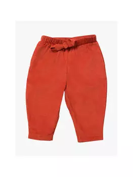 Детские вельветовые джинсы Little Green Radicals, цвет жженой охры